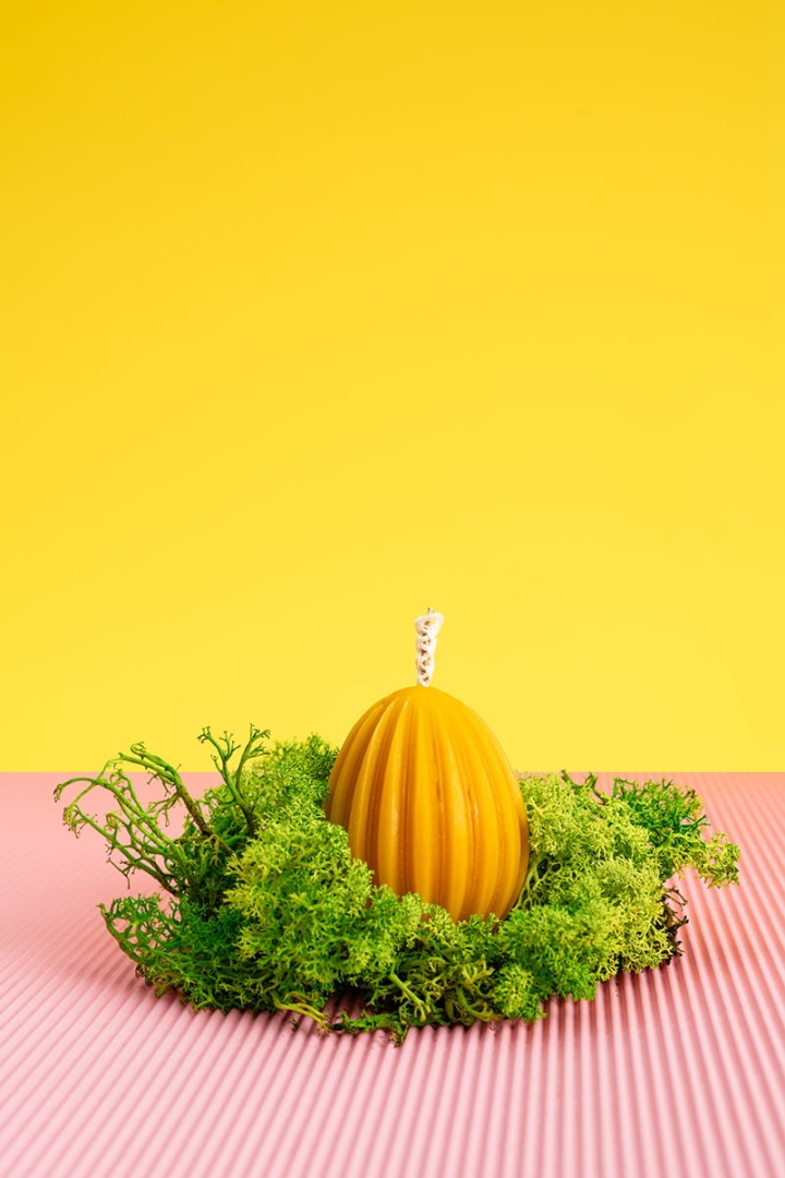 Świeca Wielkanocna Jajko Prążek